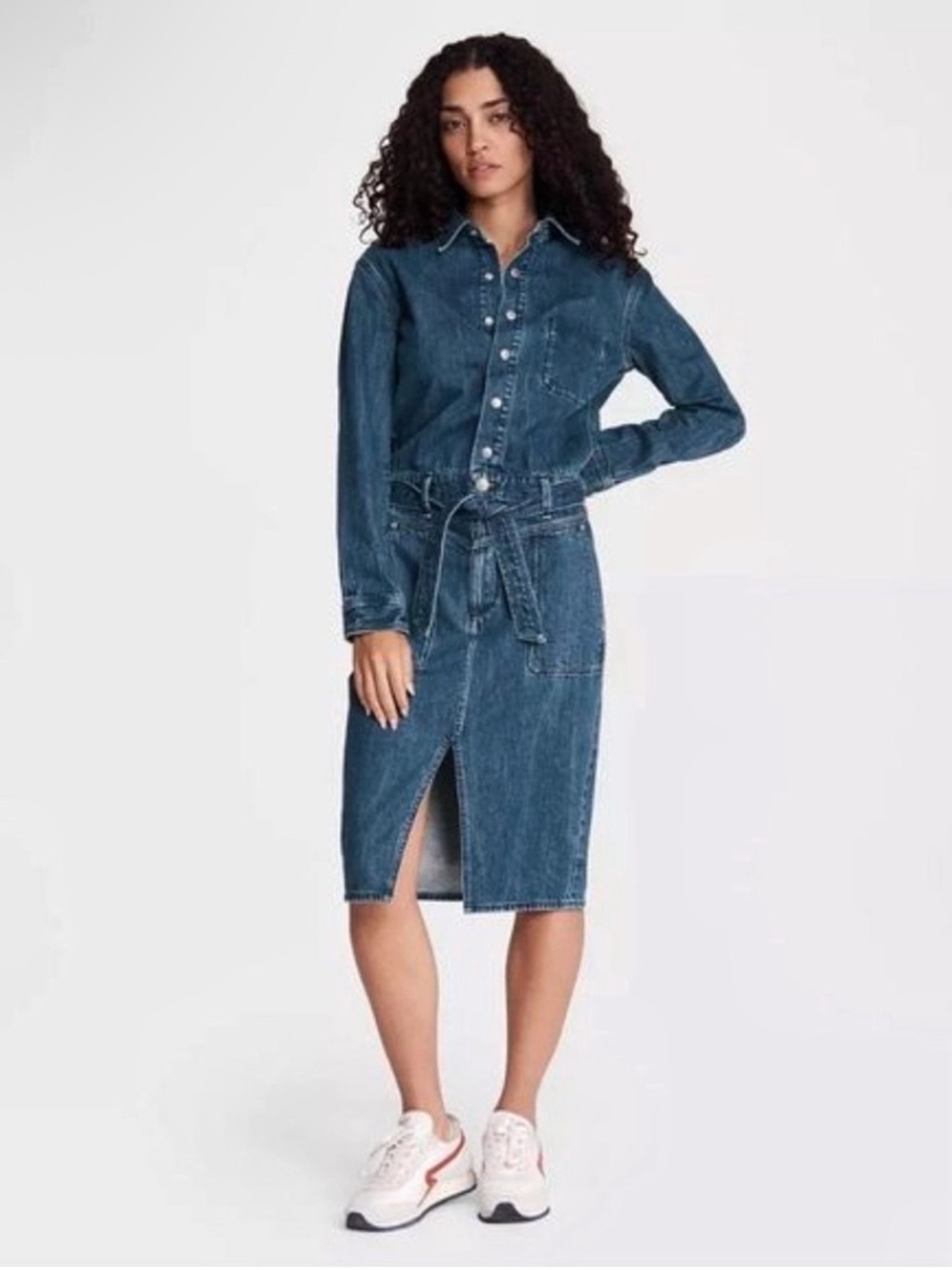 Rag & bone Mia Denim Midi Dress M